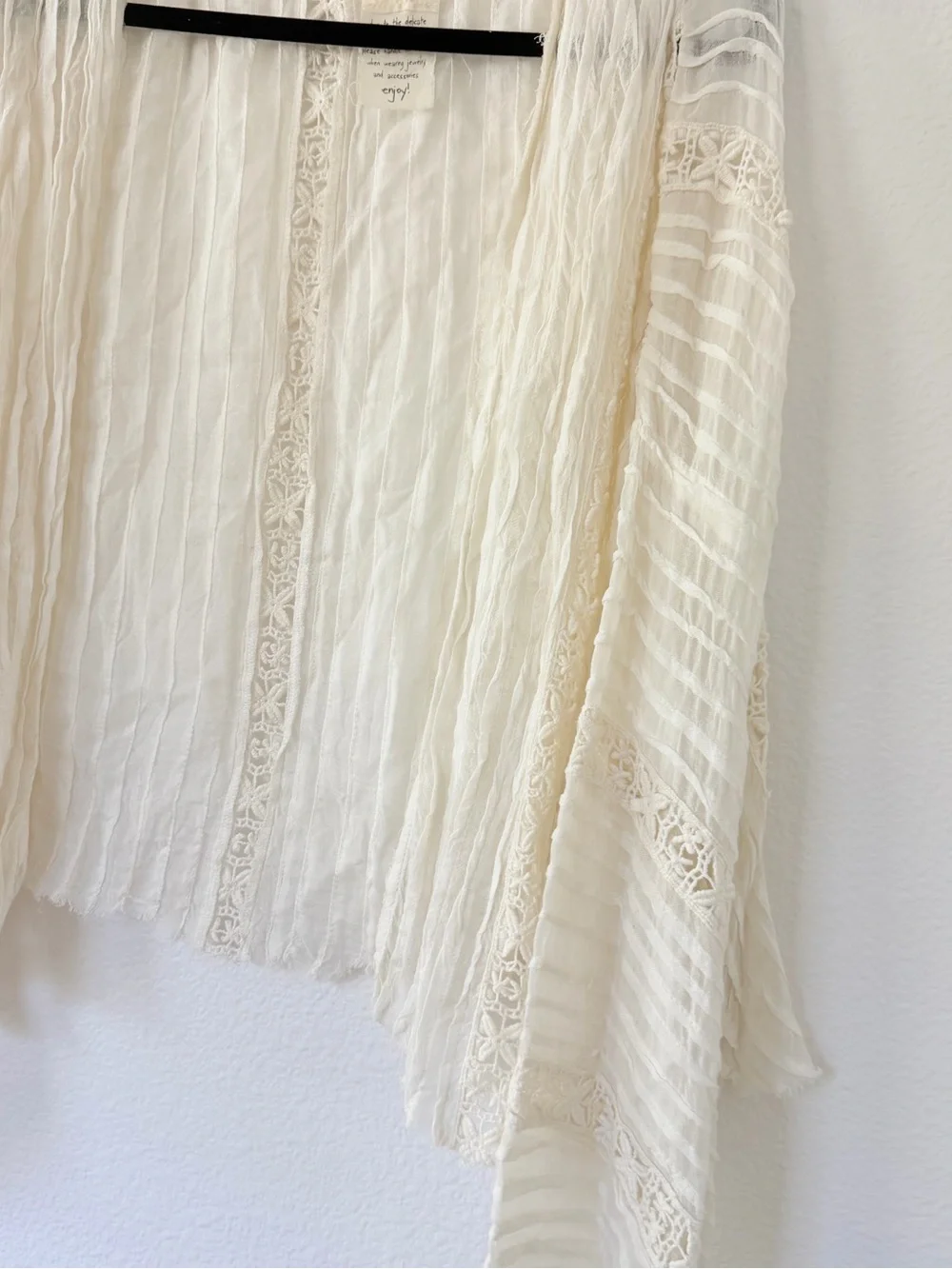 FP ONE willow lace trim duster